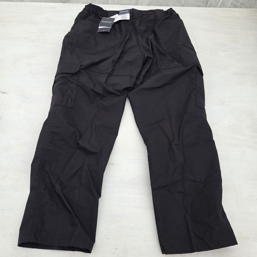 Propper Mens Lightweight Canvas Tactical Cargo Pants 40X30 Black EUC